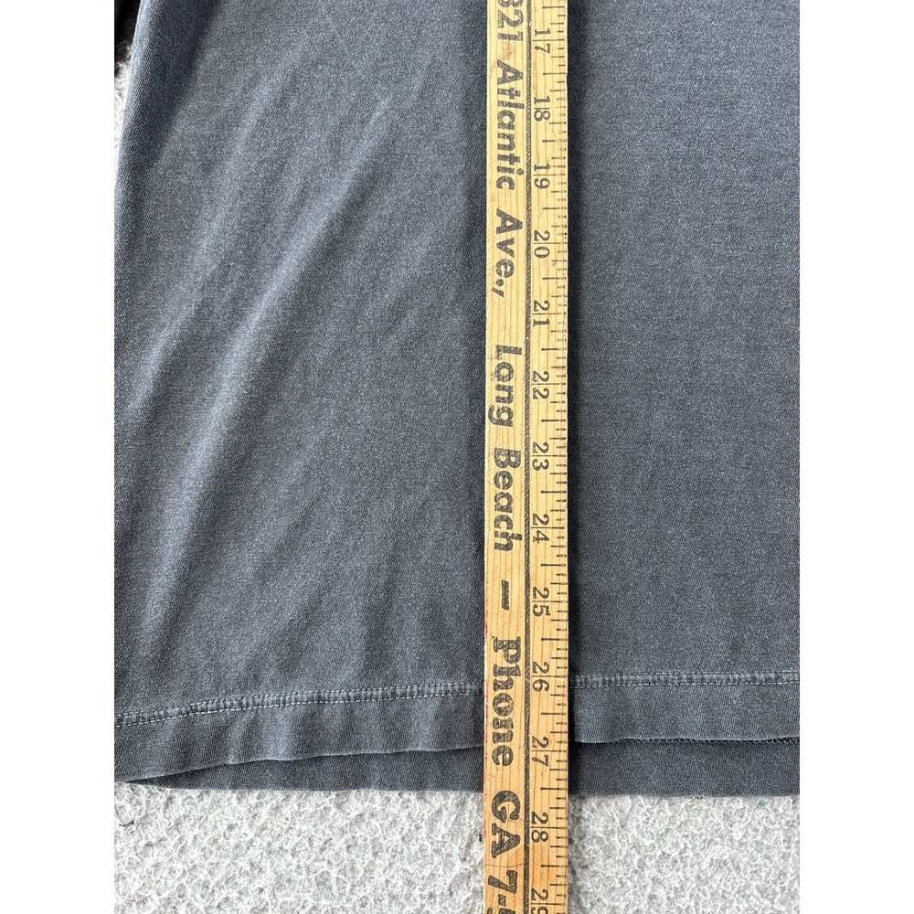Standard James Perse T-Shirt Mens 3/Large Faded Black Crew Neck Long Sleeve - Picture 4 of 9
